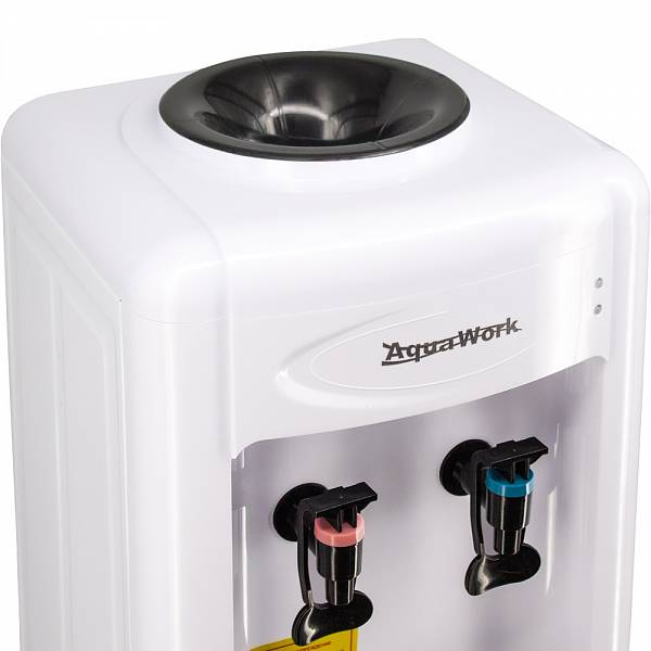 Кулер для воды Водораздатчик Aqua Work 0.7-LWR белый со шкафчиком без охлаждения