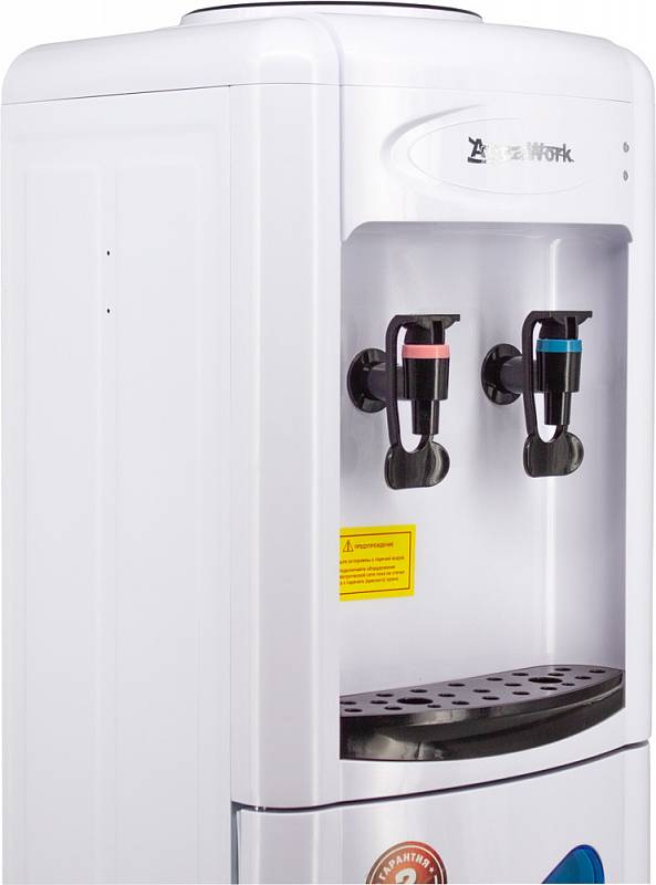 Кулер для воды Водораздатчик Aqua Work 0.7-LWR белый со шкафчиком без охлаждения